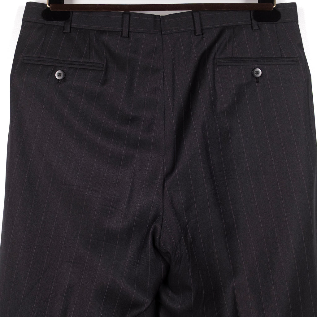 Grey Chalk Striped Dress Trouser
