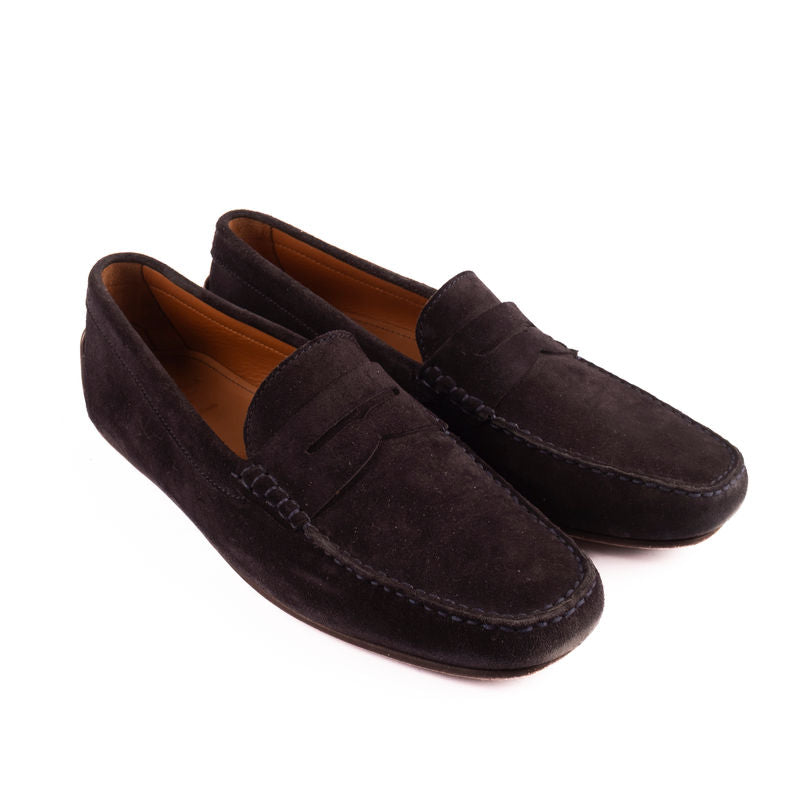Carmina Navy Car Shoes