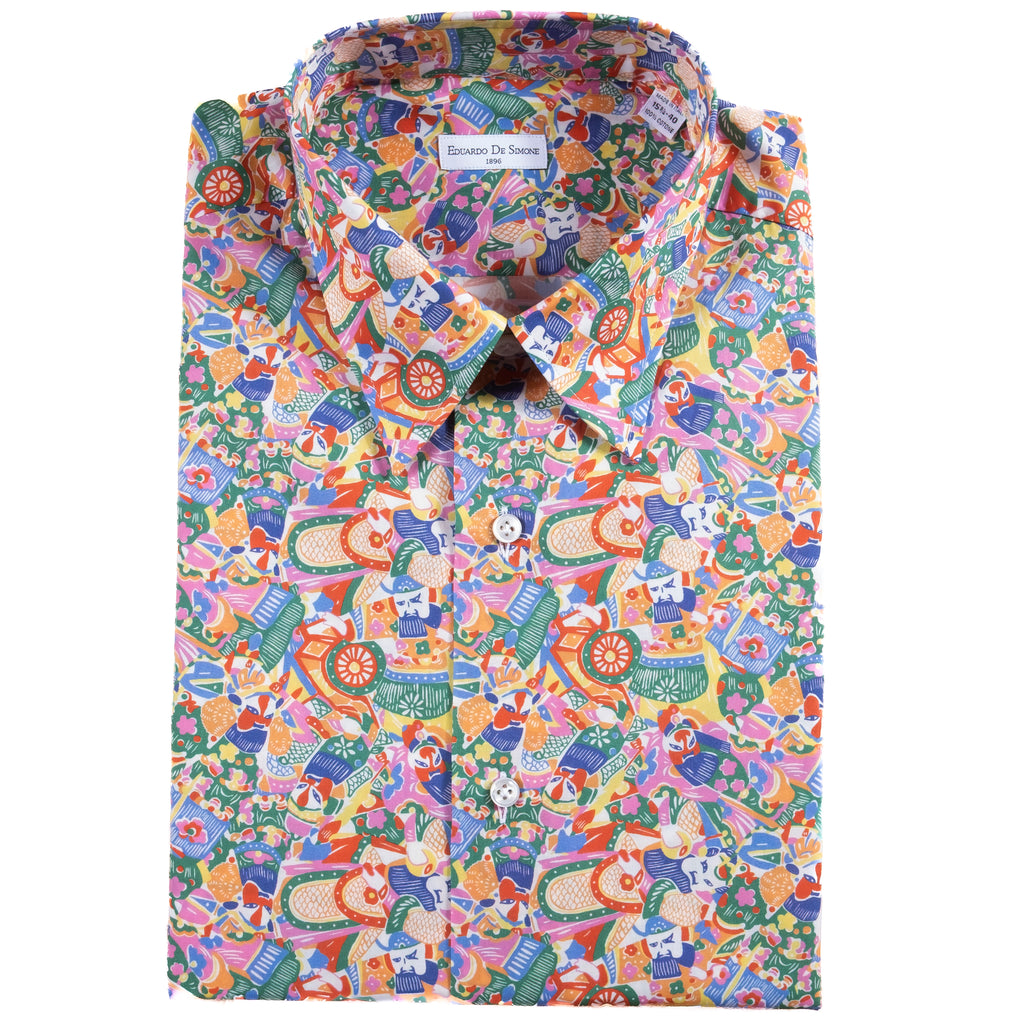 Neapolitan Hand Tailored Multi Coloured Shirt