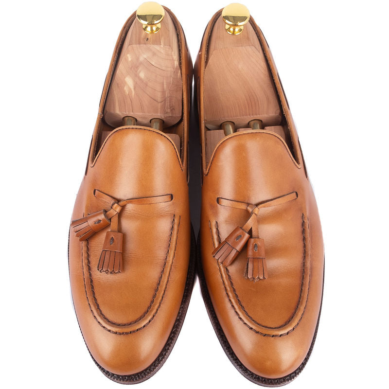 Box Calf Cognac Tassel Loafers