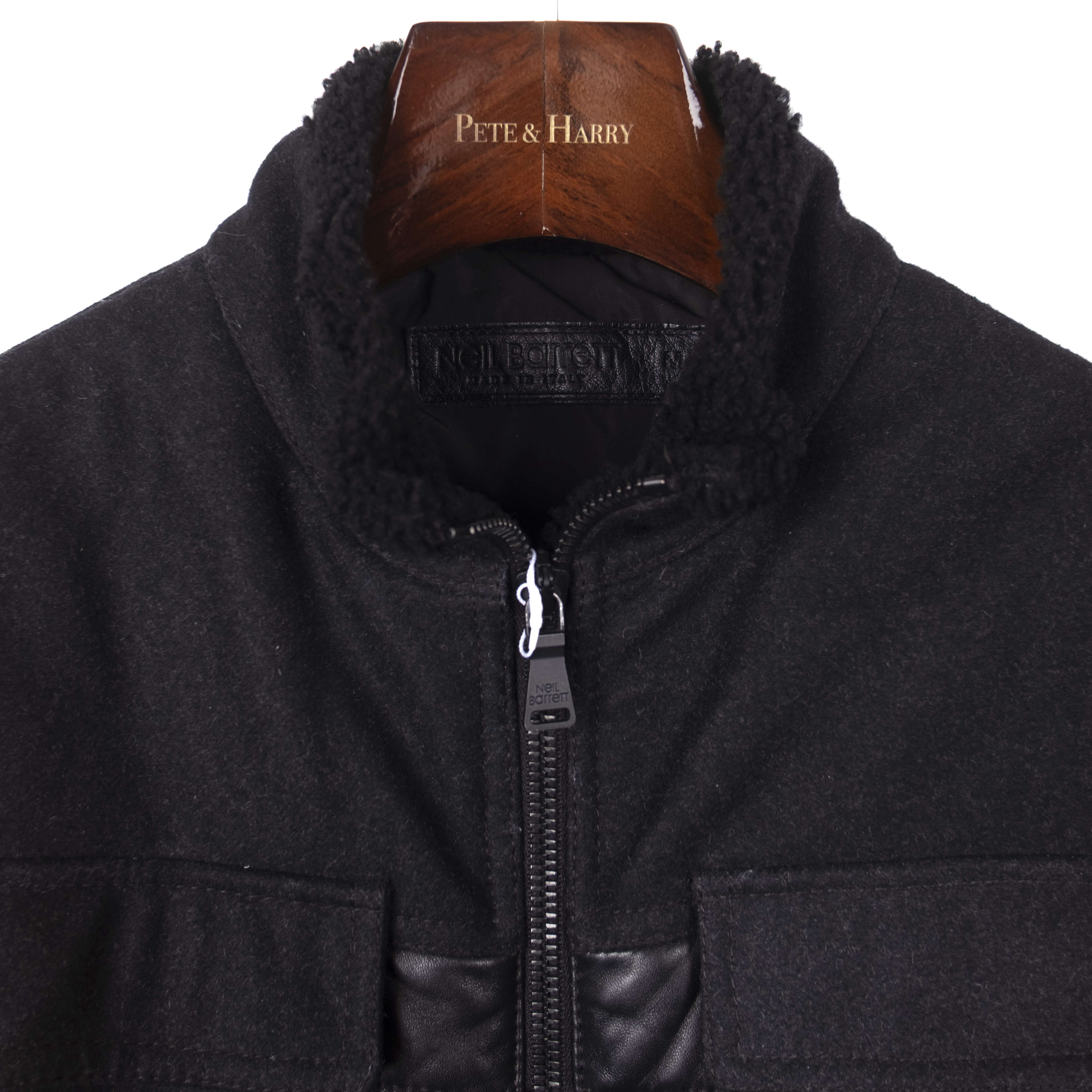 Black Lined Leather Jacket