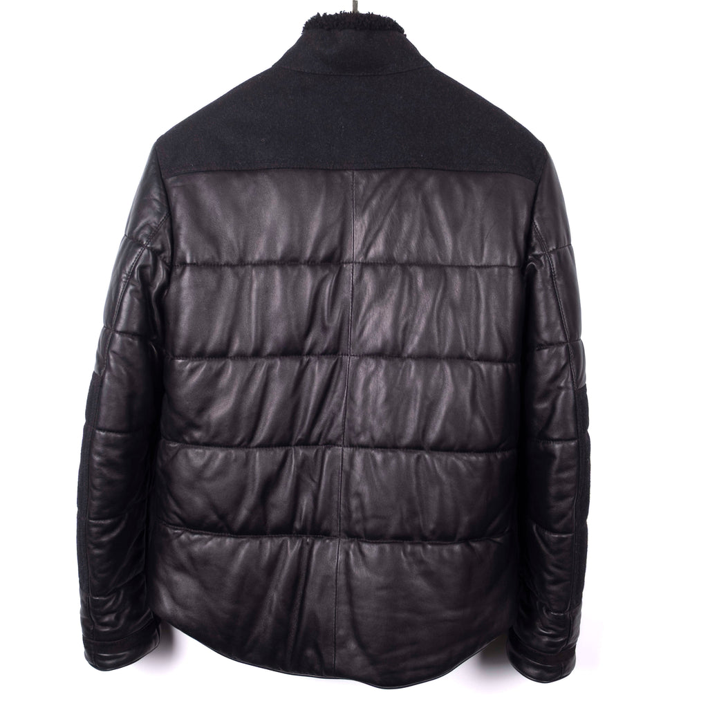 Black Lined Leather Jacket