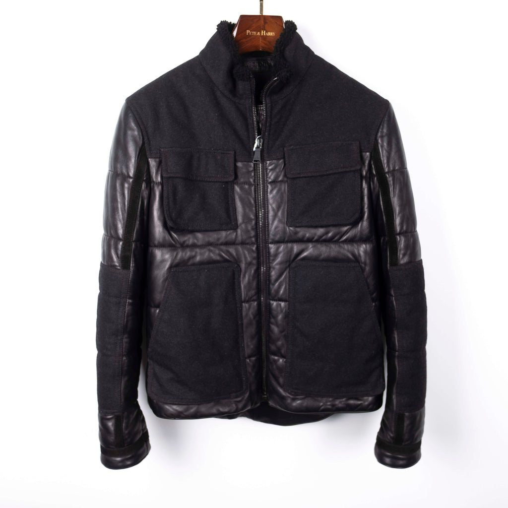 Black Lined Leather Jacket