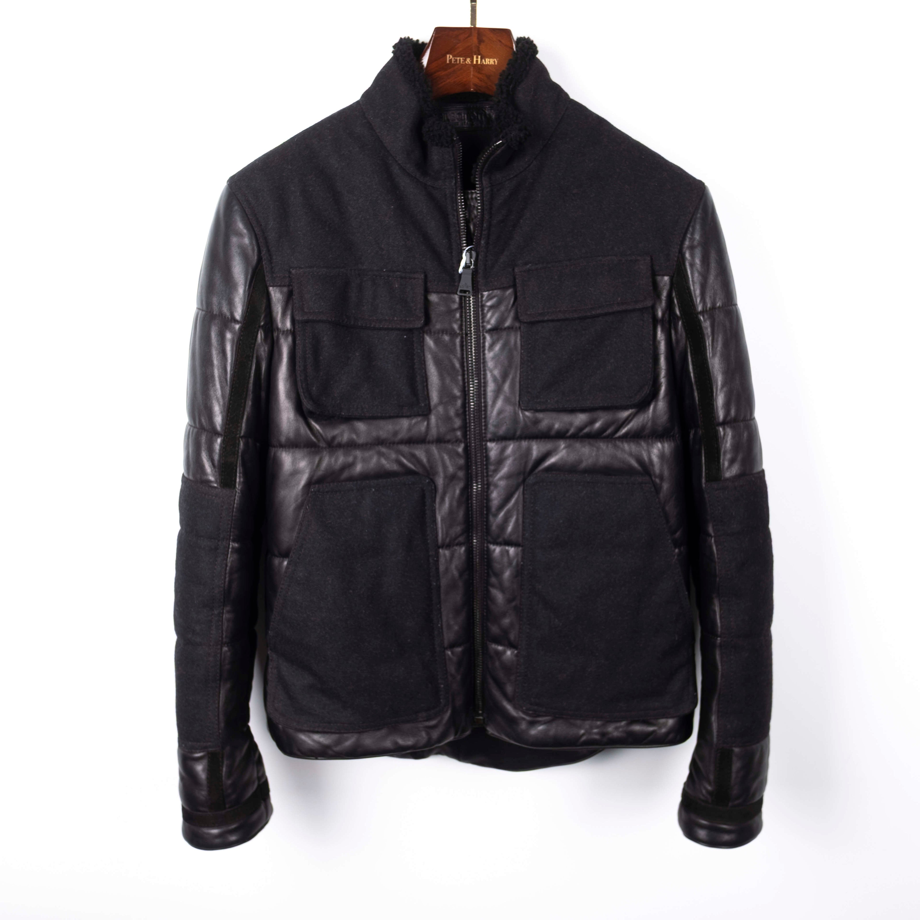 Black Lined Leather Jacket