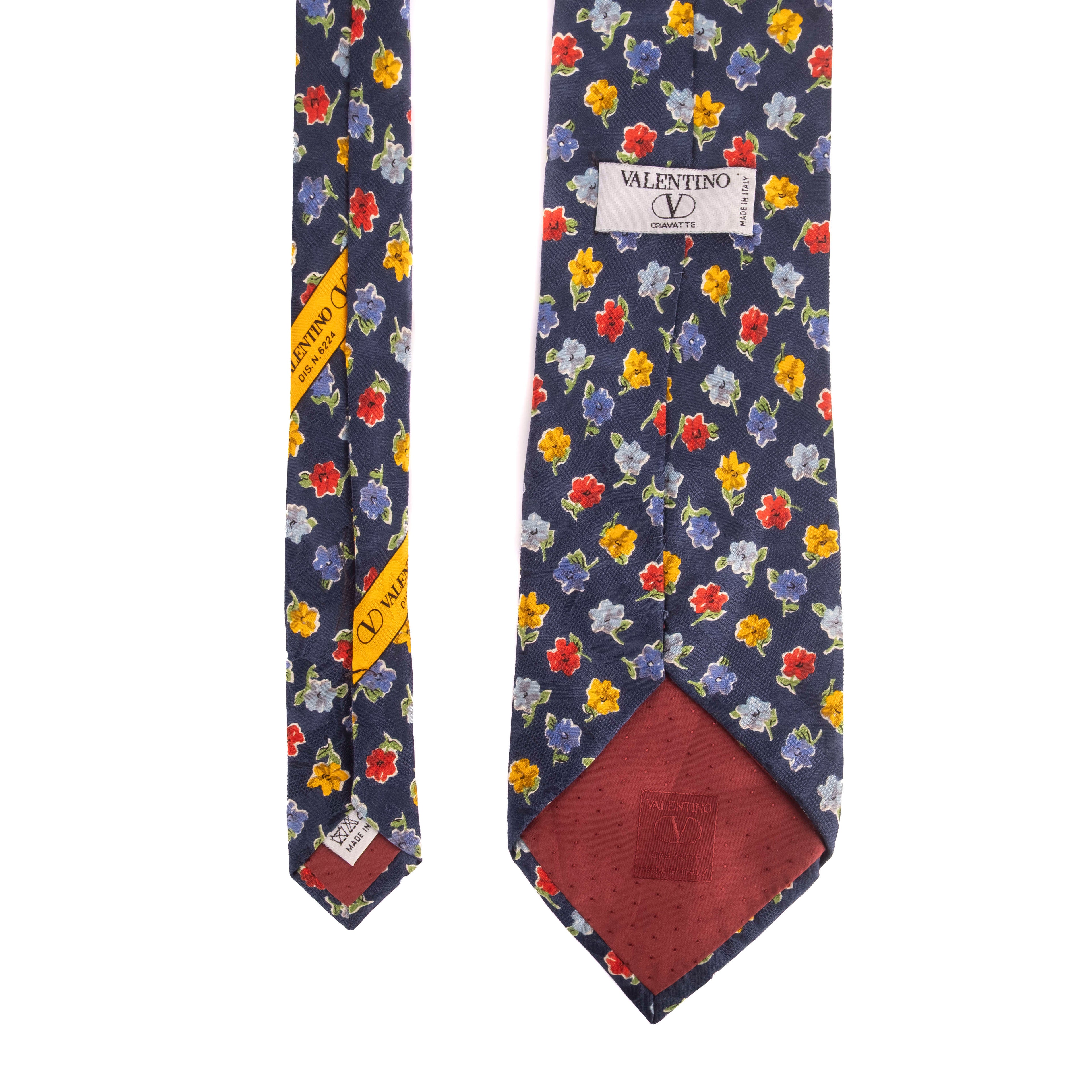 Navy Floral Tie