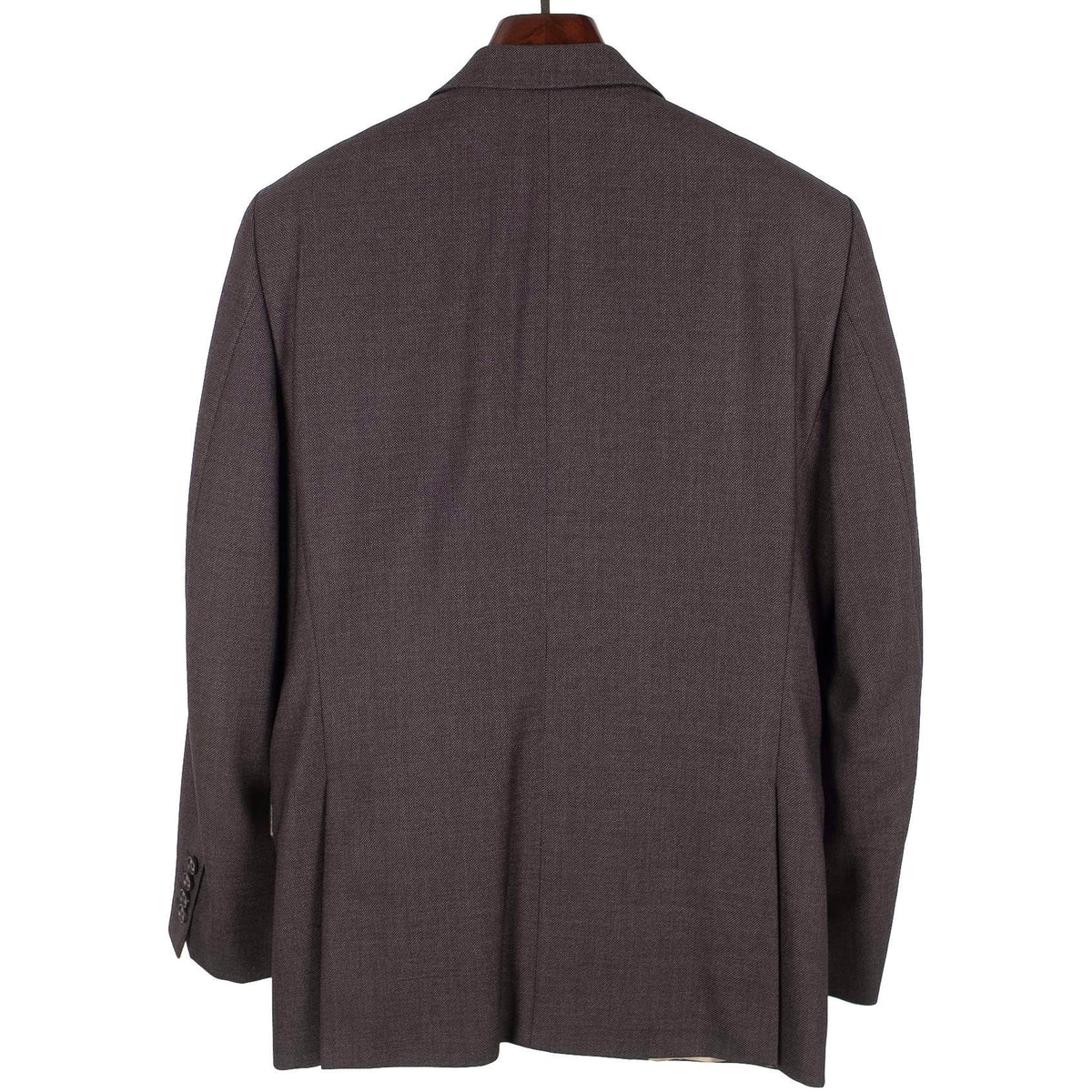 Brown Birdseye Weave Suit