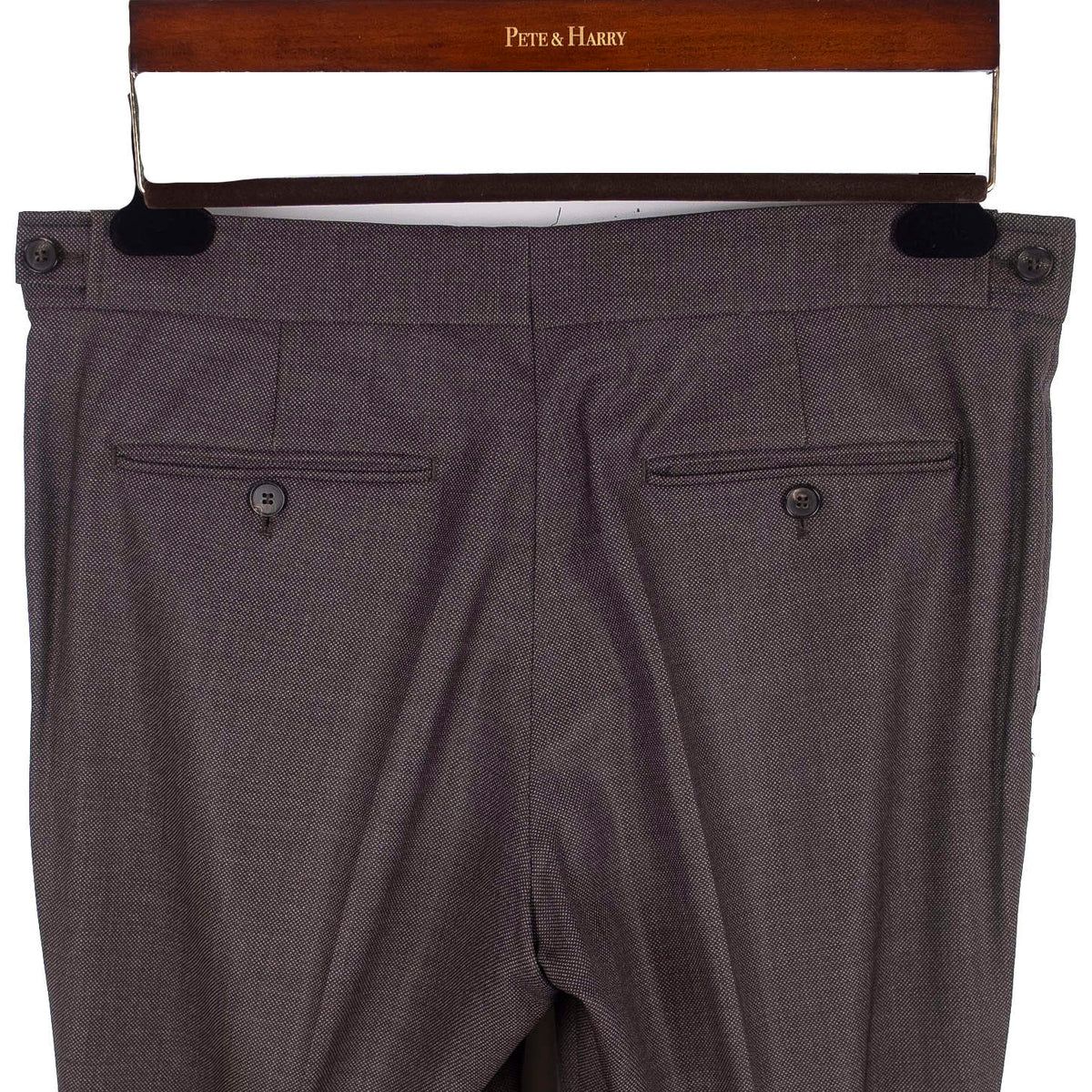 Brown Birdseye Weave Suit