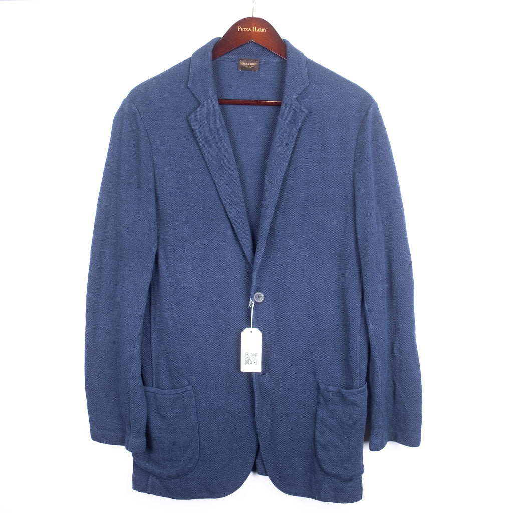 Navy Knit Sport Coat