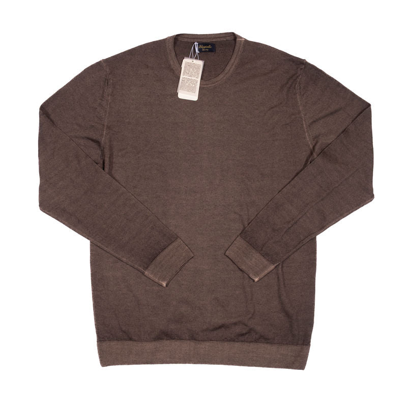 Blugiallo Taupe Knit Merino Sweater