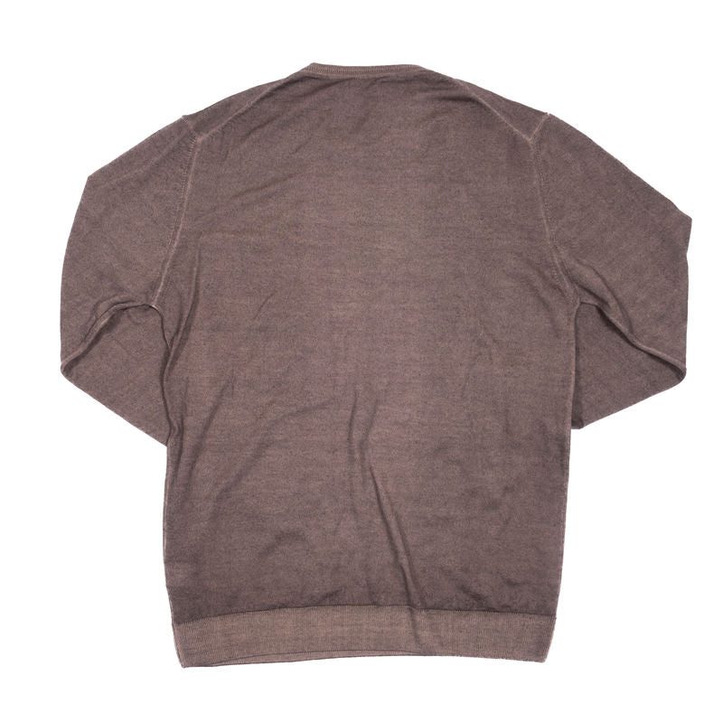 Blugiallo Taupe Knit Merino Sweater