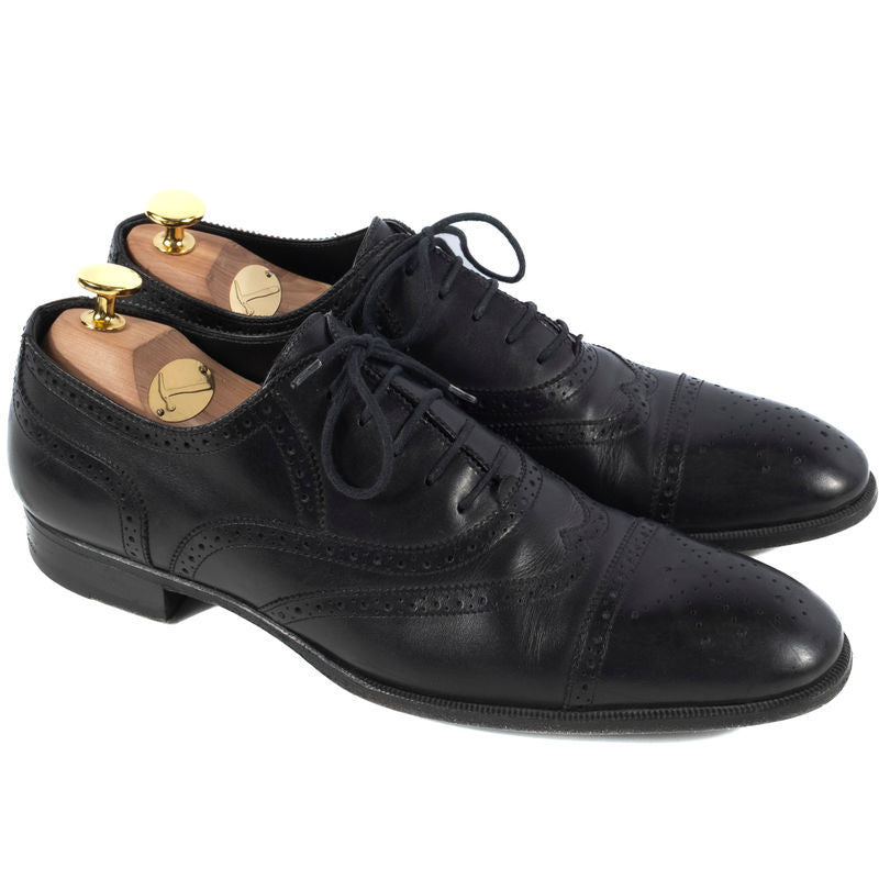 Black Yves Saint Laurent Brogue Oxfords