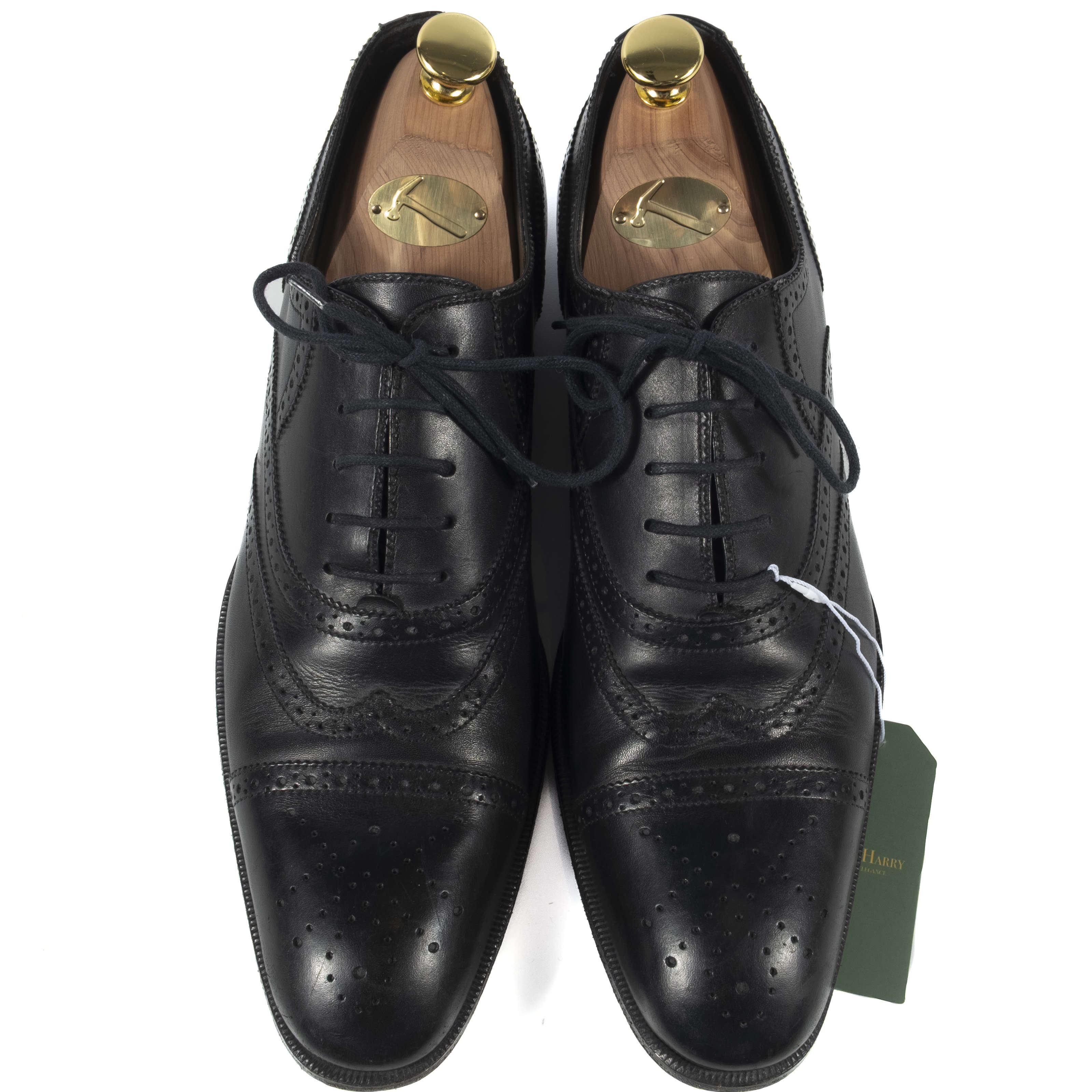 Black Yves Saint Laurent Brogue Oxfords
