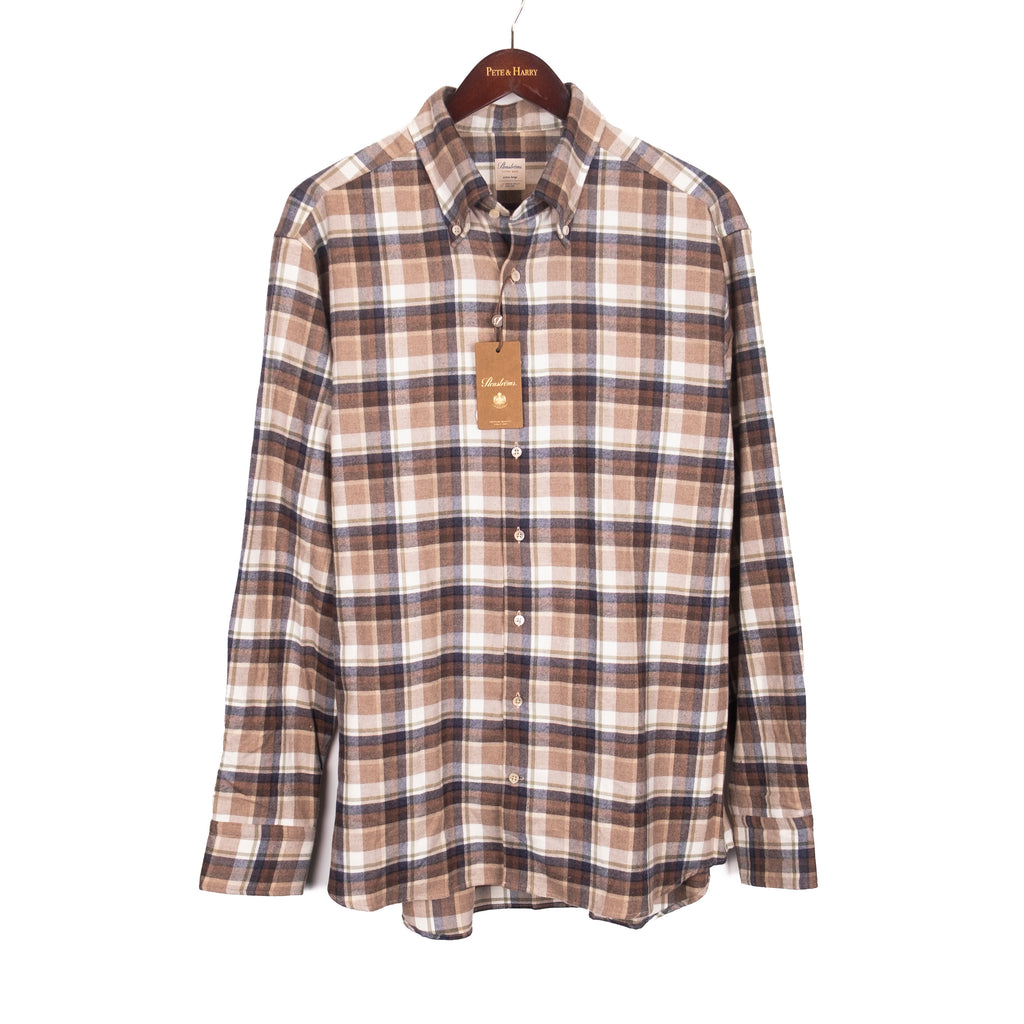 Brown Check Buttondown Shirt
