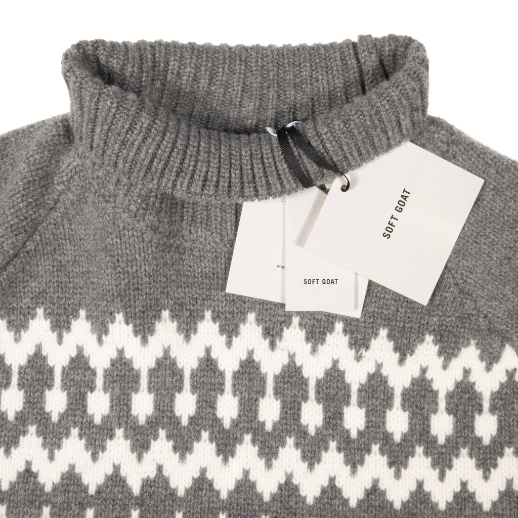 Fair Isle turtleneck Grey Cashmere