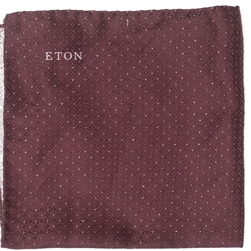 Burgundy Dotted Pocket Square