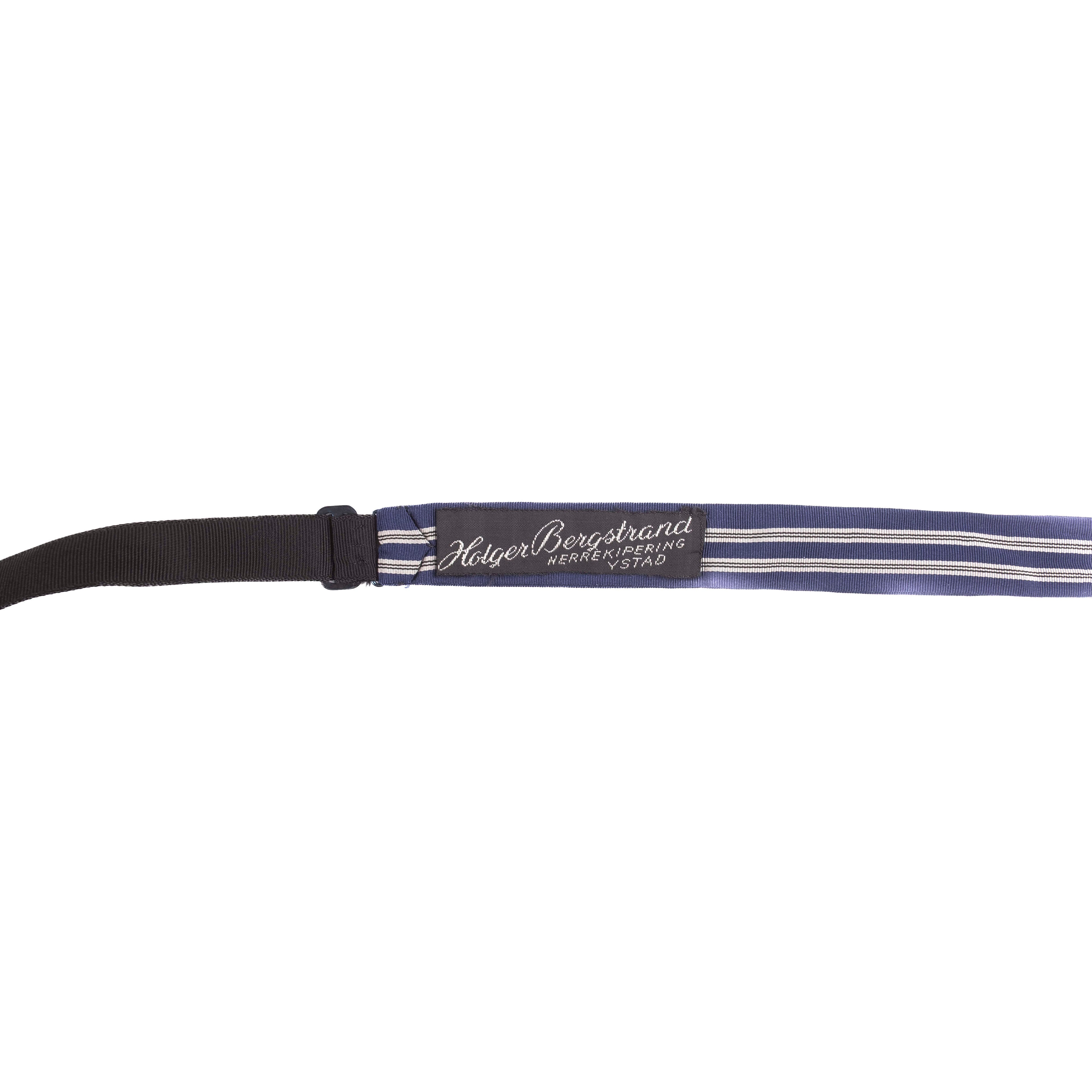 Blue Striped Bow Tie