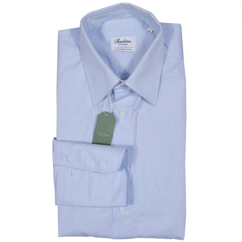 Stenströms Light Blue French Cuff Shirt