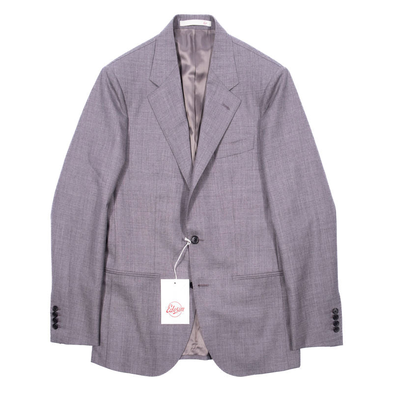 Est Retail Price 20 000 SEK - Eduardo De Simone Dugdale Grey High Twist Wool Suit 48