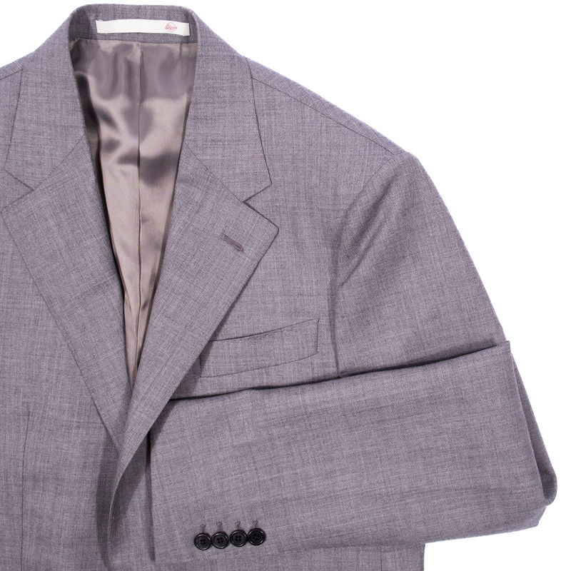Neapolitan Hand Tailored Dugdale Grey High Twist Wool Suit 48