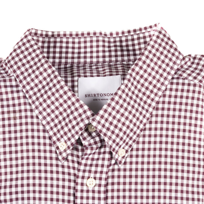 Shirtonomy Red and white checks Buttondown Shirt
