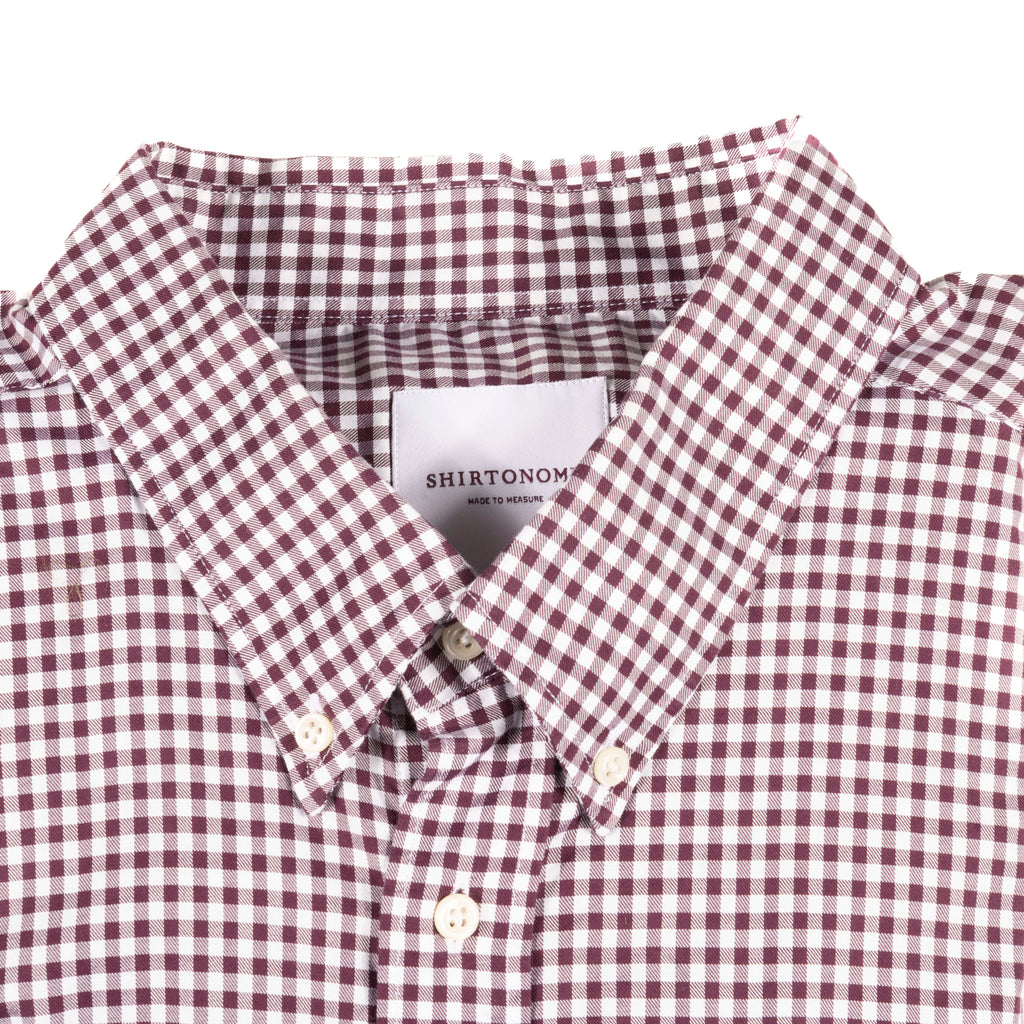 Shirtonomy Red and white checks Buttondown Shirt