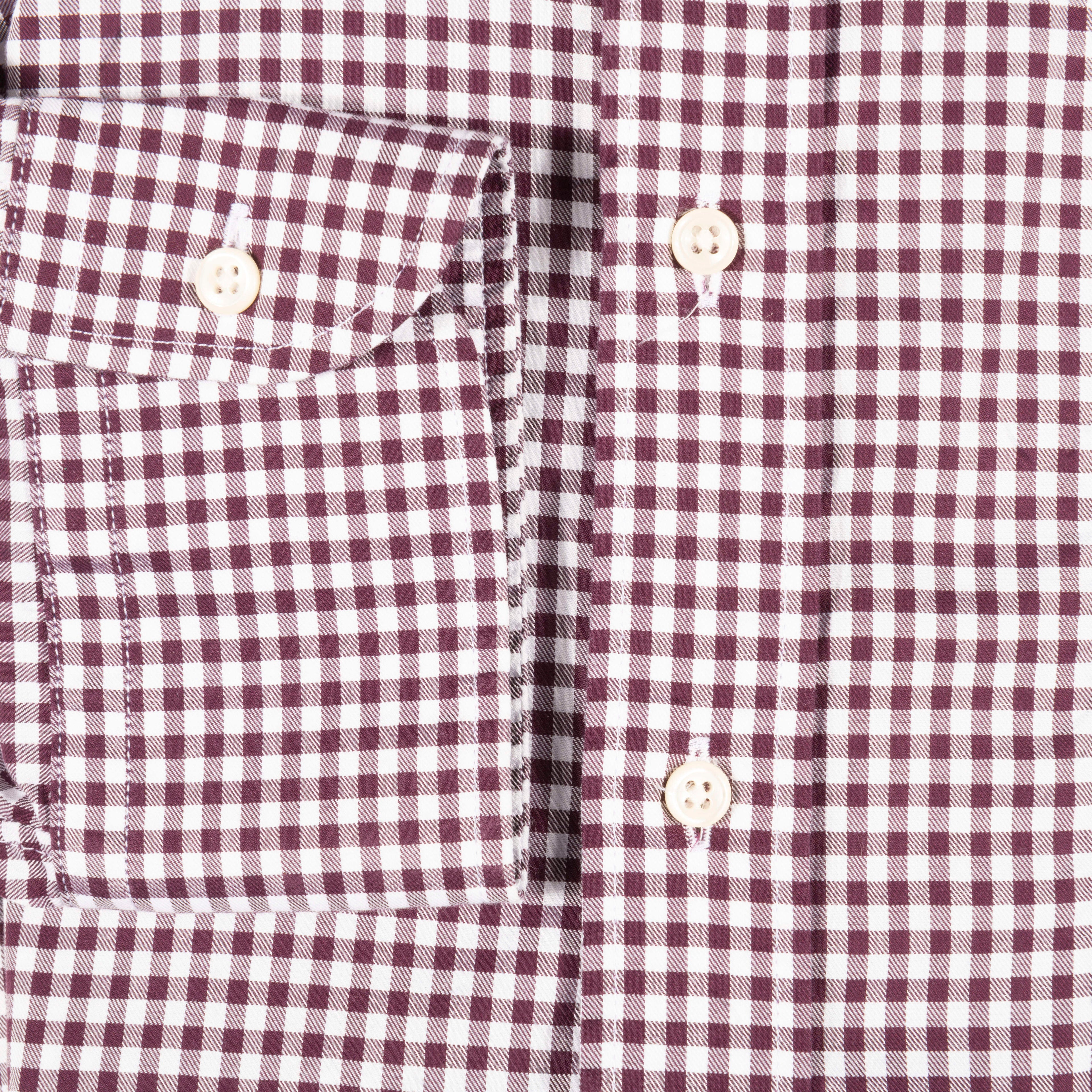 Shirtonomy Red and white checks Buttondown Shirt
