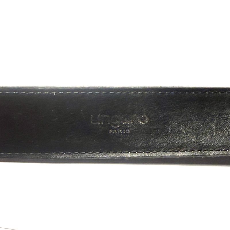 Ungaro Paris Black Leather Belt