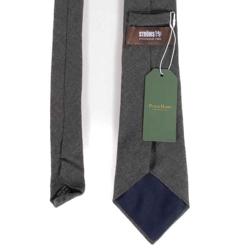 Ströms Grey Wool Tie