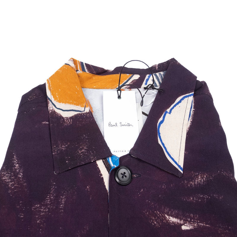 Plum Patterned Casual Shirt