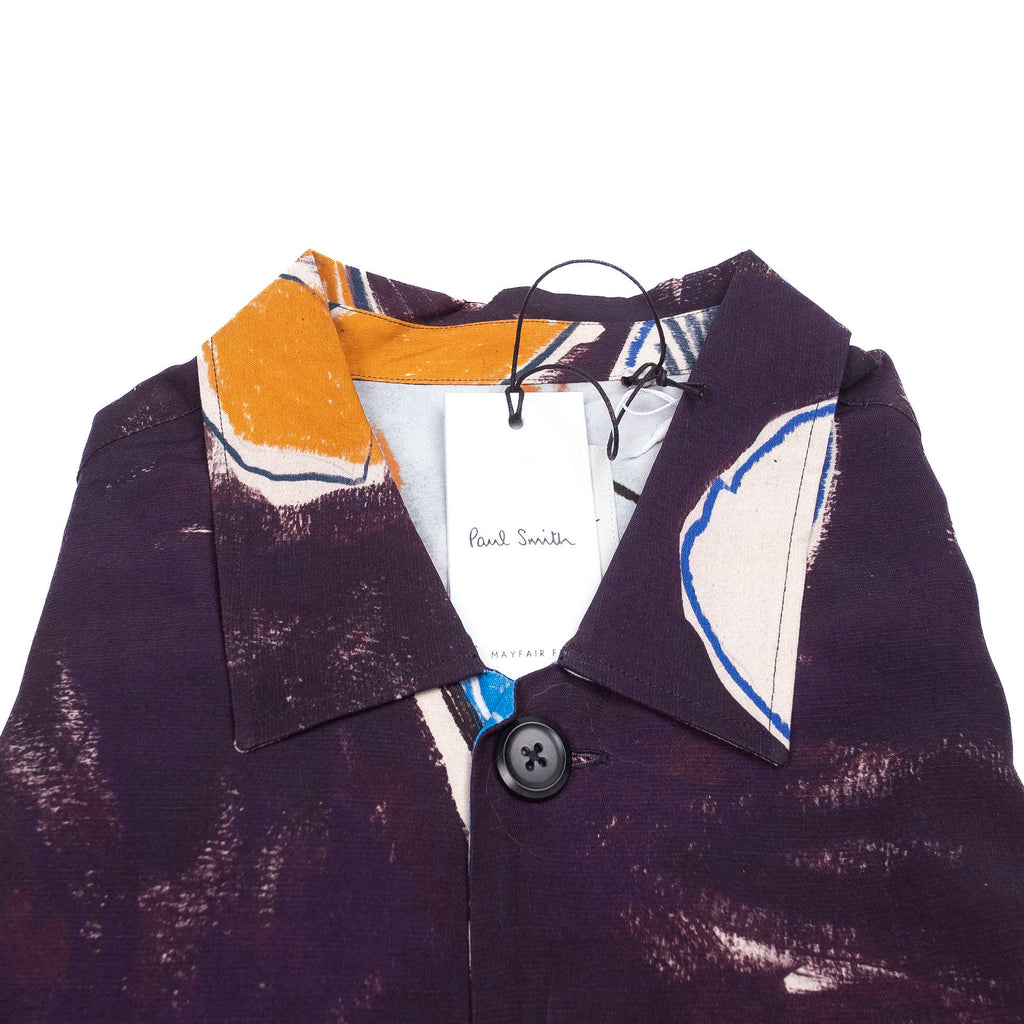 Plum Patterned Casual Shirt