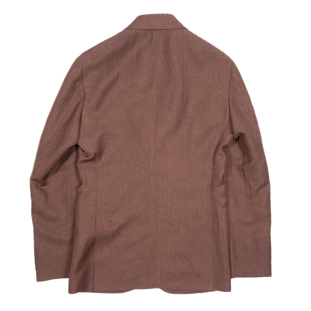 Neapolitan Hand Tailored Brown Herringbone Sport Coat Sz 48