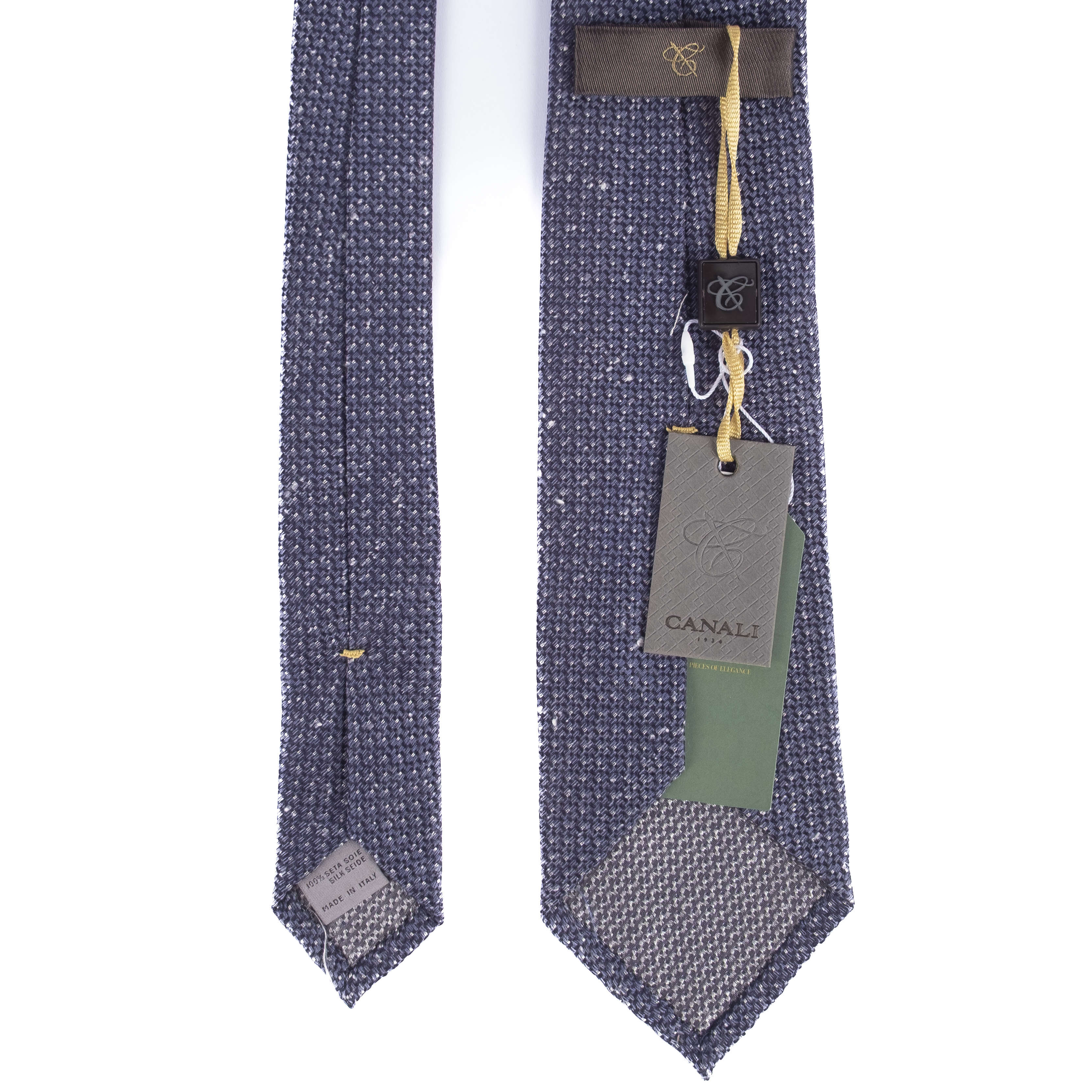 Blue and White Patterned Tie