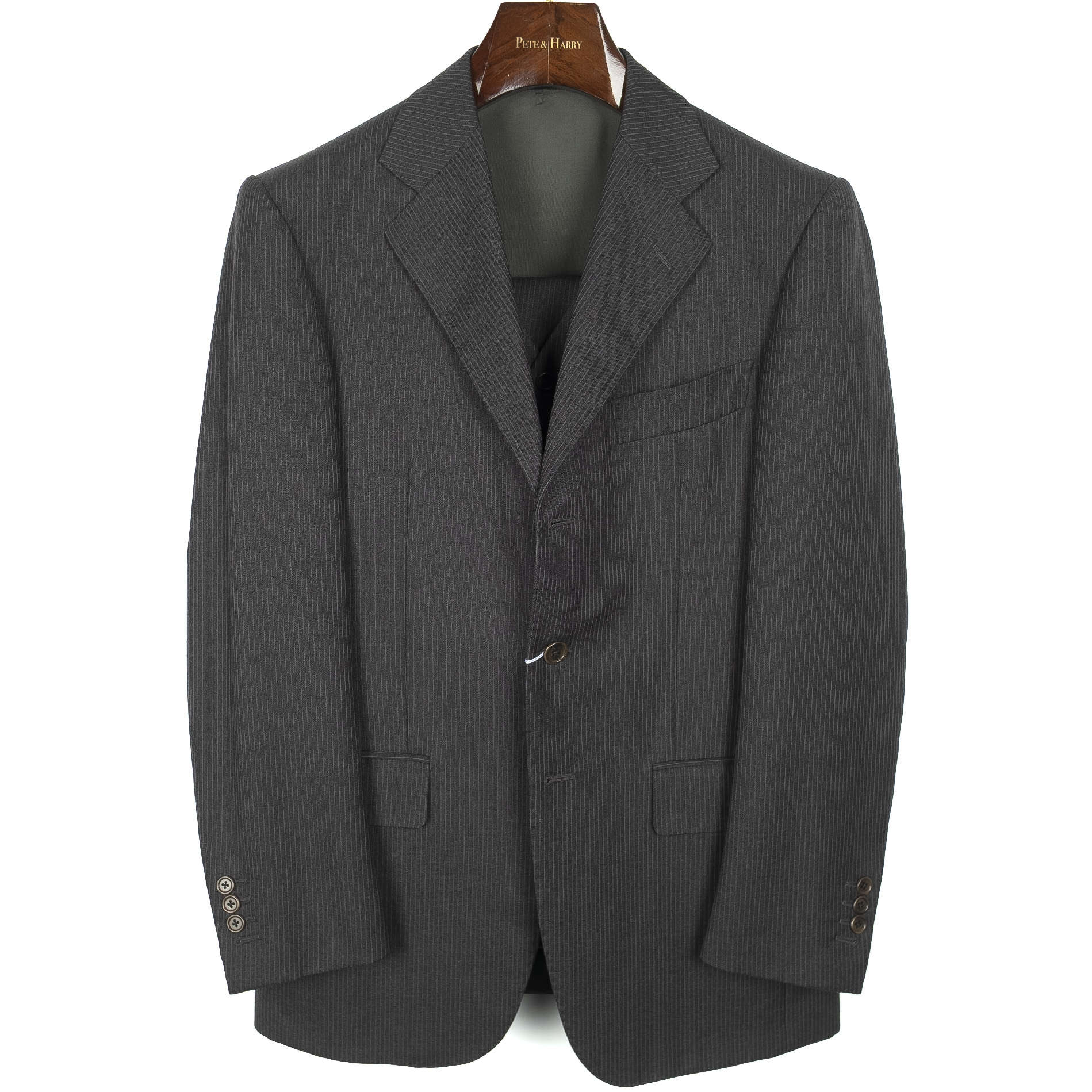 Grey Pinstripe 3 Piece Suit