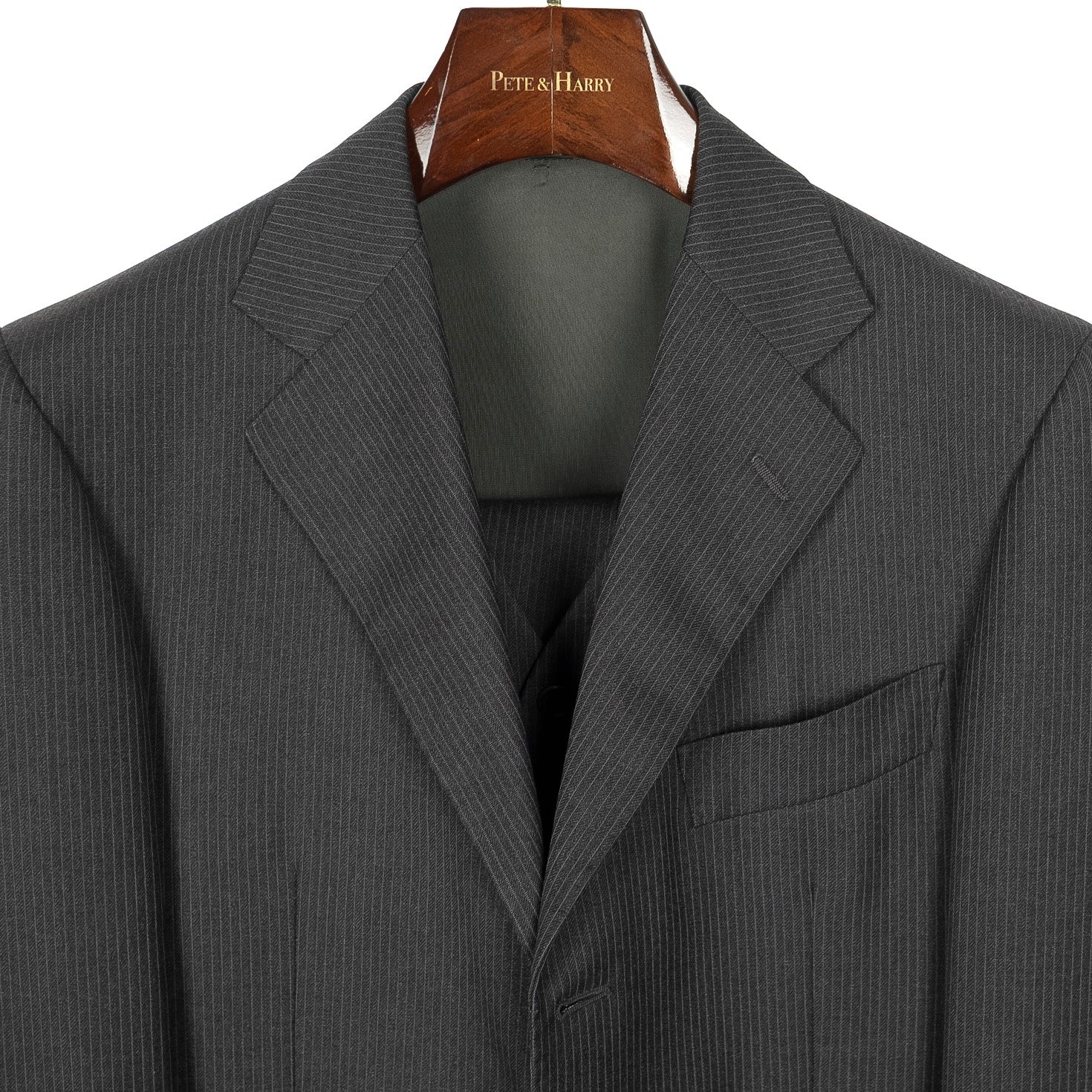 Grey Pinstripe 3 Piece Suit
