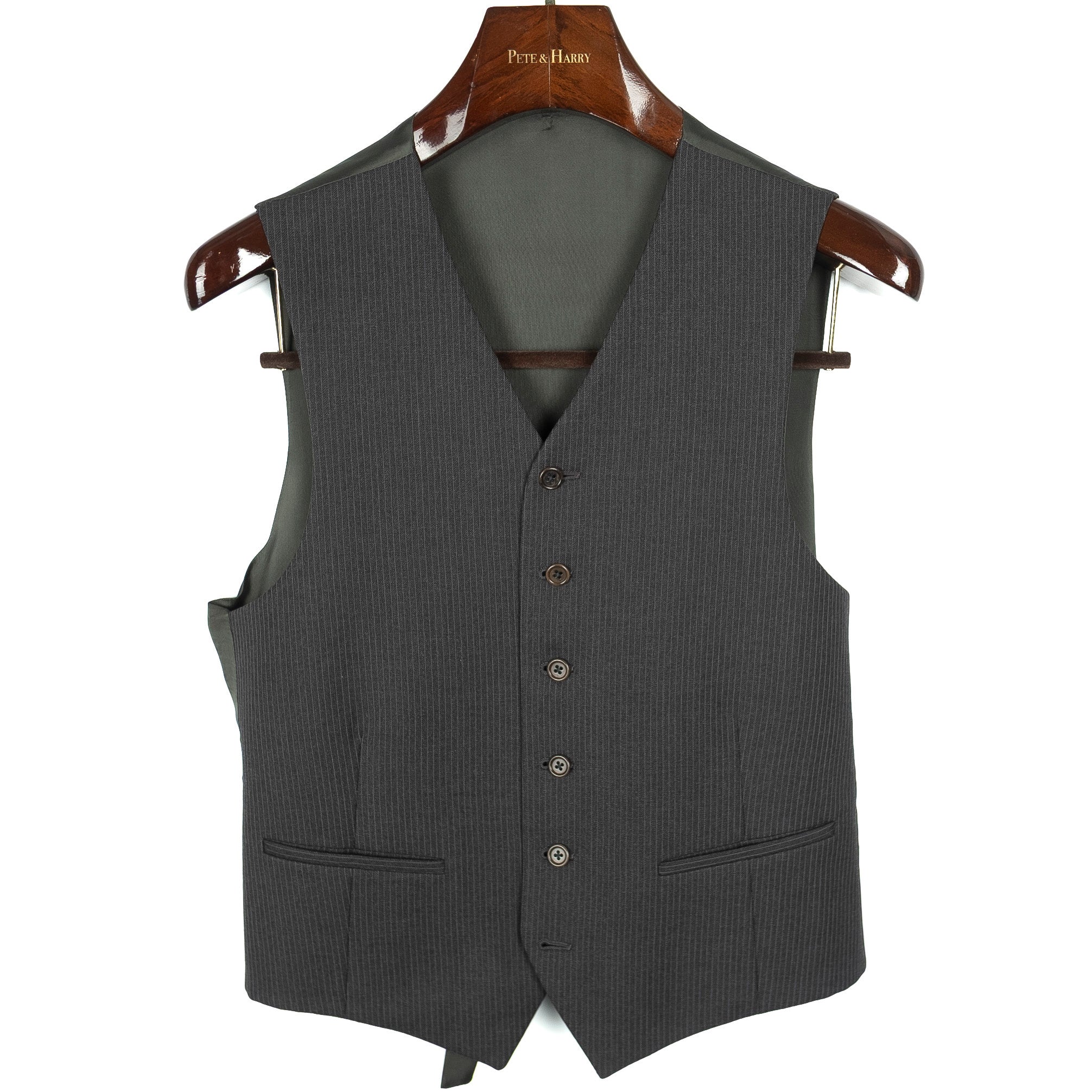 Grey Pinstripe 3 Piece Suit