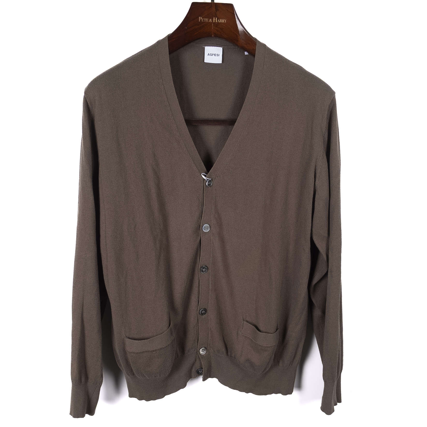 Olive Cashmere Blend Cardigan