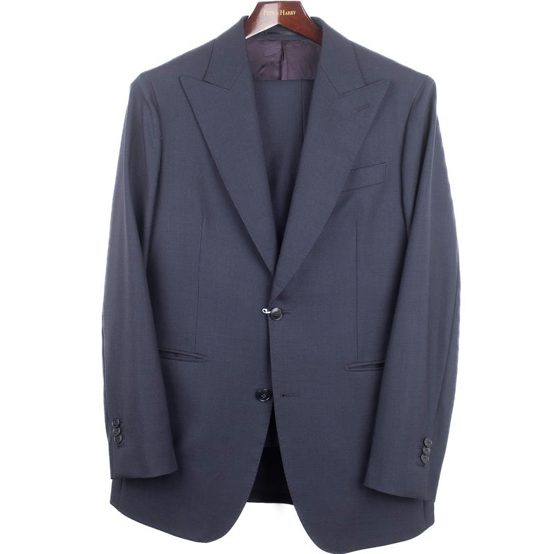 Navy Peak Lapel Suit