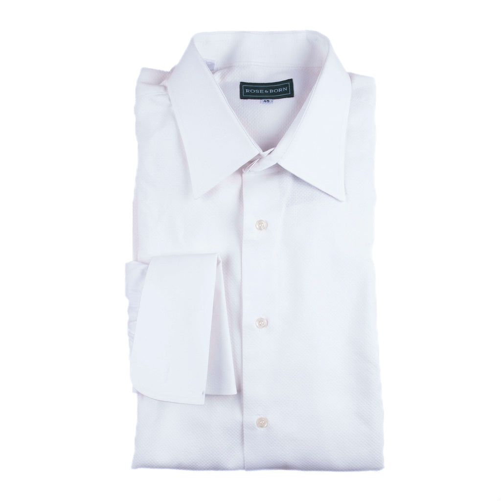 Rose & Born White Black Tie Shirt