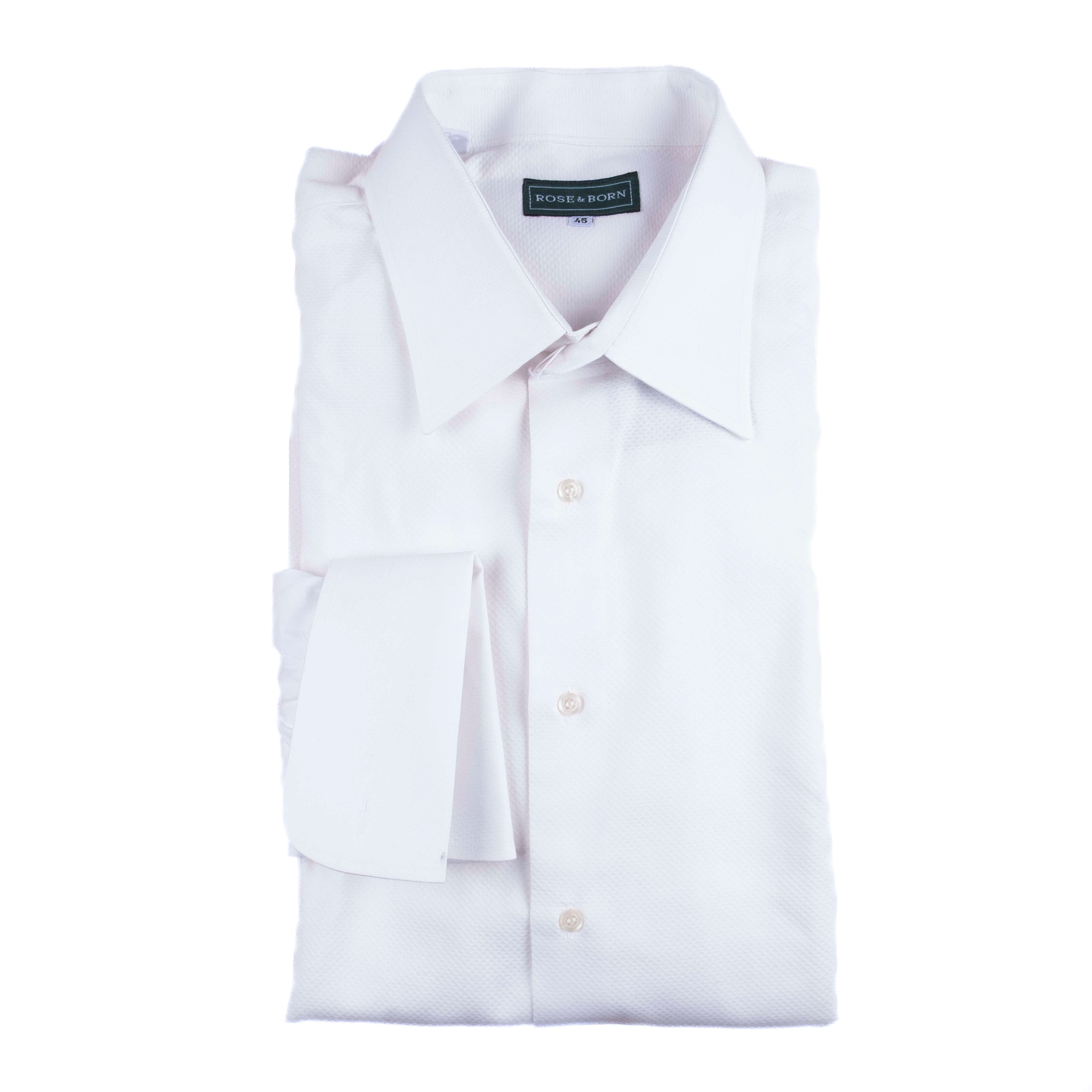 Rose & Born White Black Tie Shirt