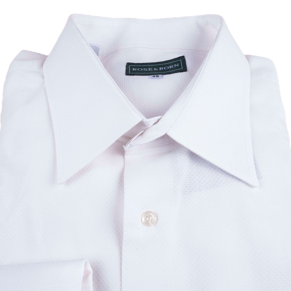 Rose & Born White Black Tie Shirt
