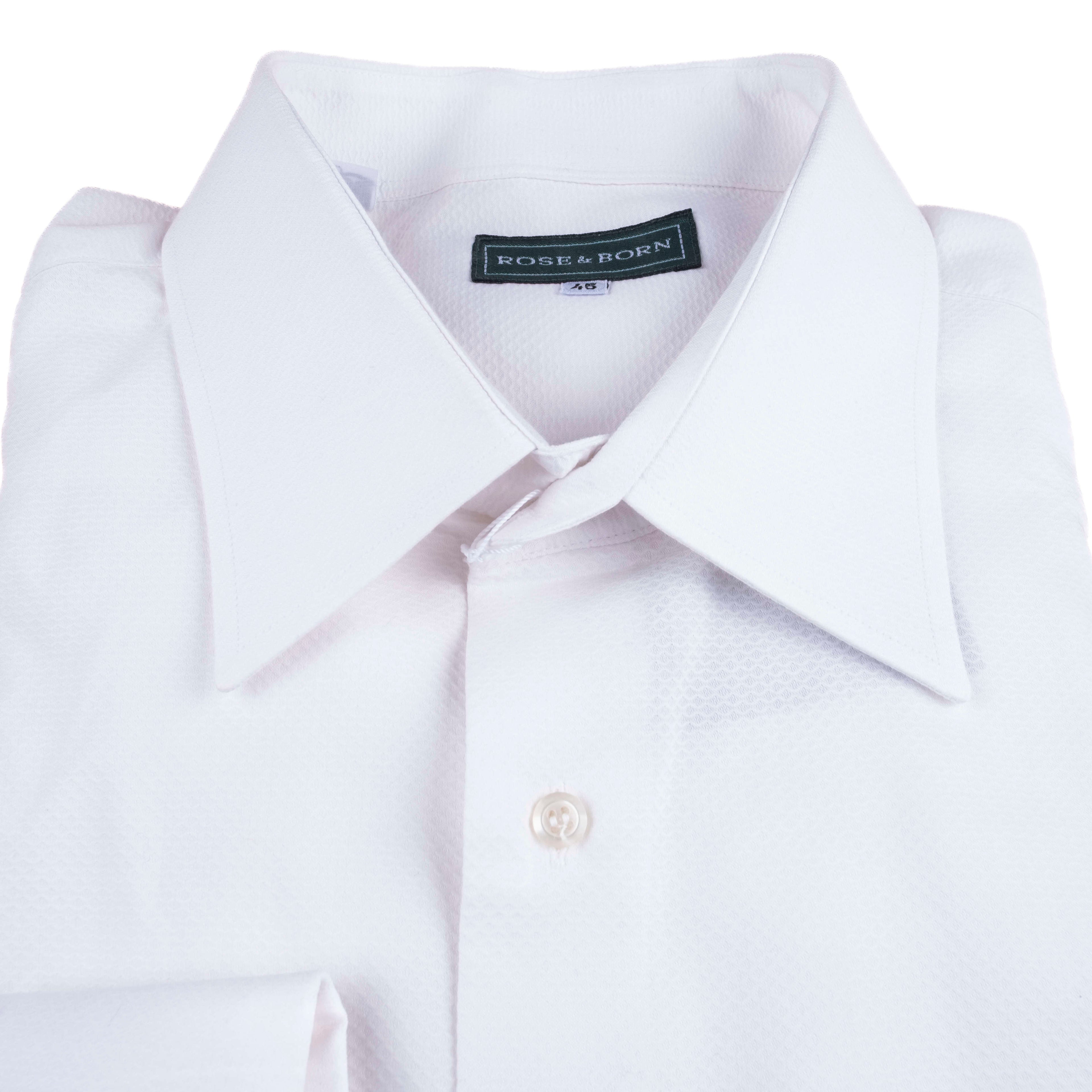 Rose & Born White Black Tie Shirt