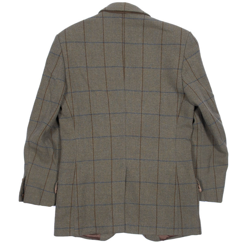 Hackett Green Windowpane Wool Sport Coat