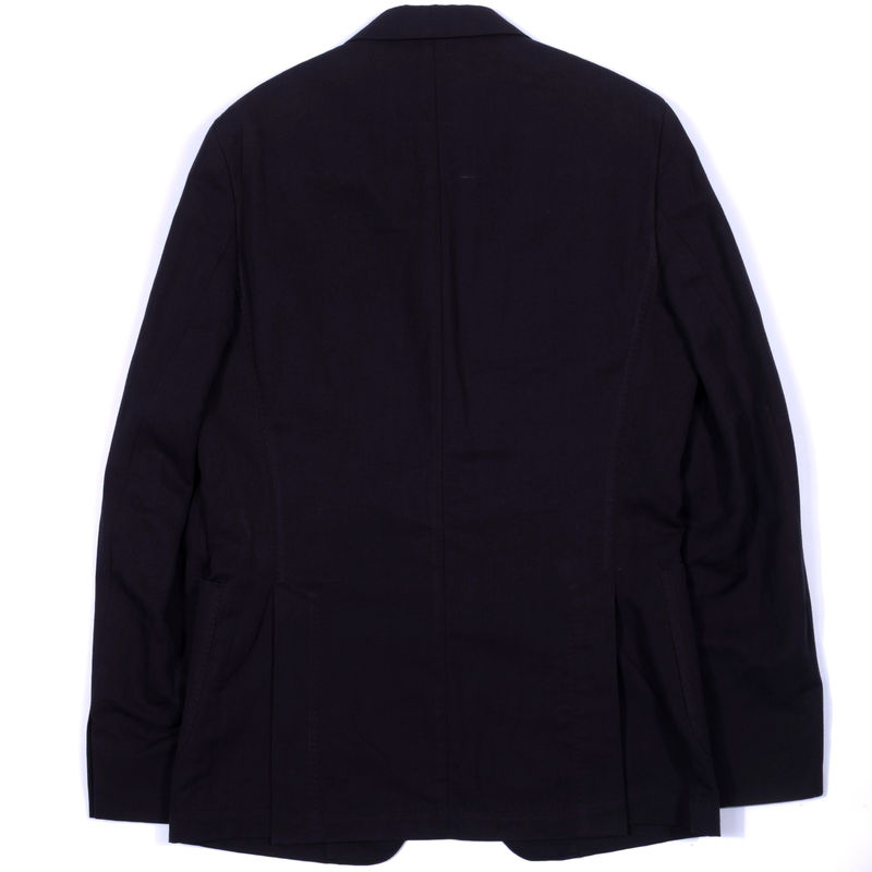 Oscar Jacobson Navy Cotton/Linen Sport Coat Sz 52