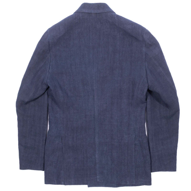 Neapolitan Hand Tailored Blue Double Breasted, Sunrise Capsule Collection Sport Coat Sz 52