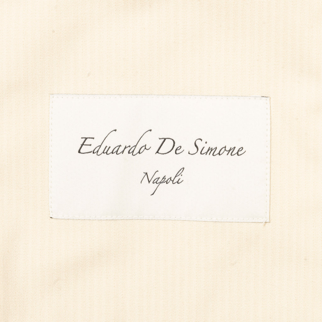 Neapolitan Hand Tailored Off White Utility Jacket, 48