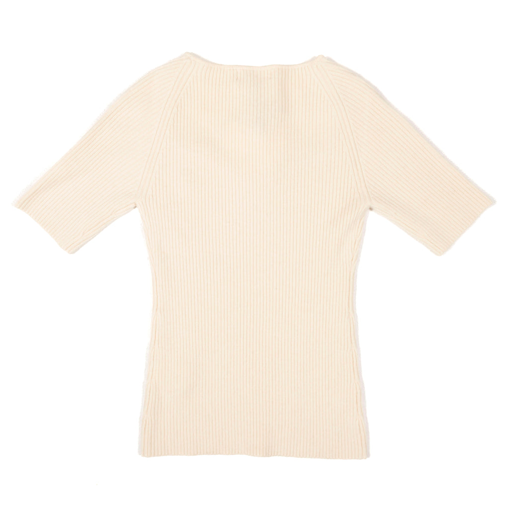 Sweetheart Top Feather White Cashmere