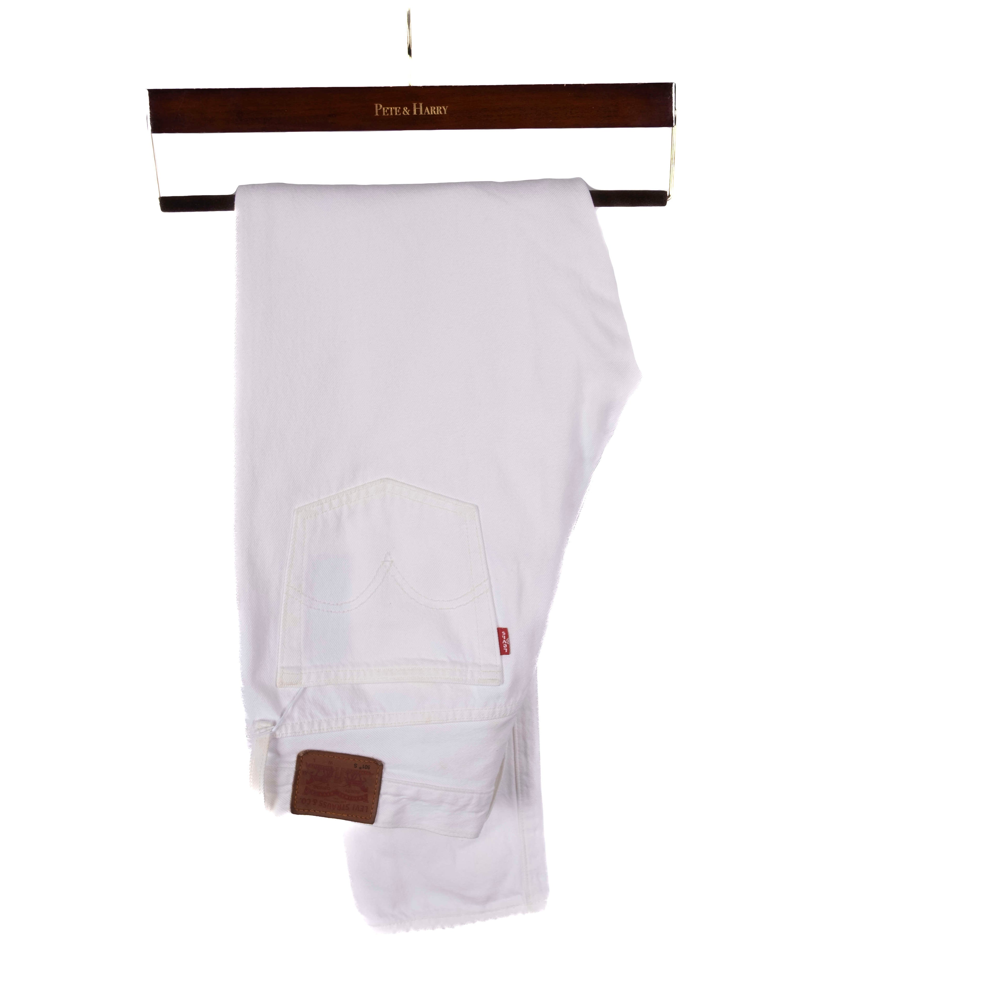 Levi's 501 White Jeans
