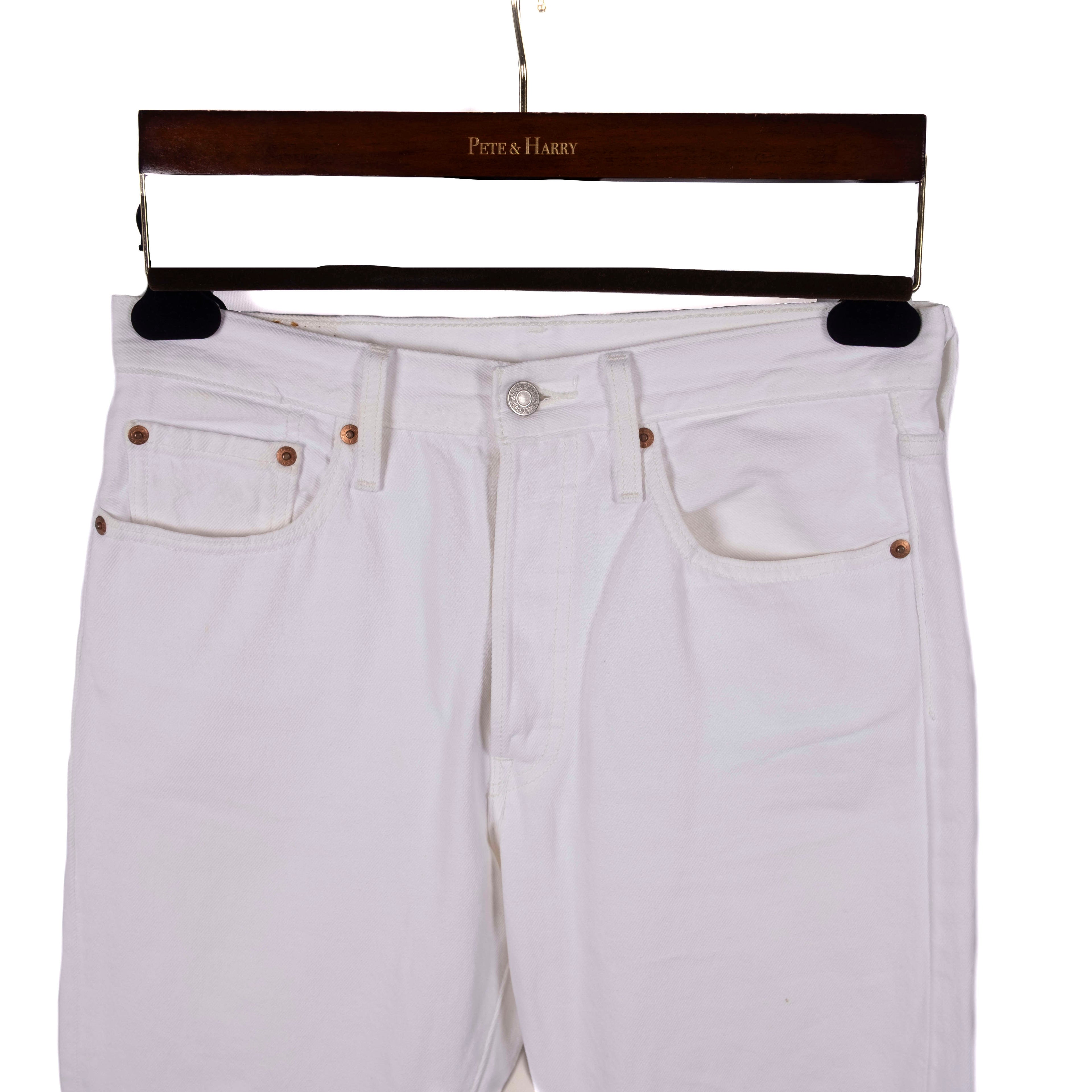 Levi's 501 White Jeans