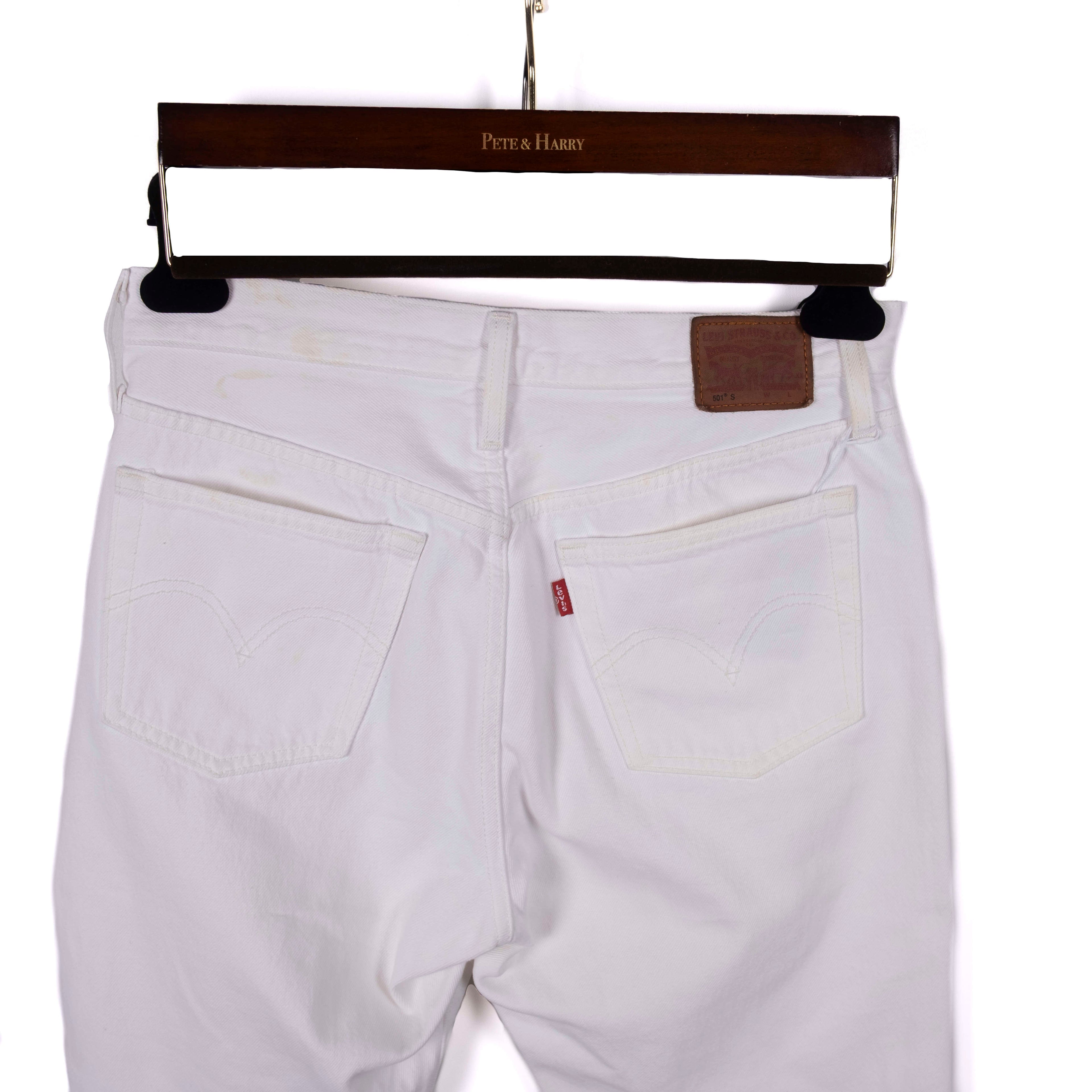 Levi's 501 White Jeans