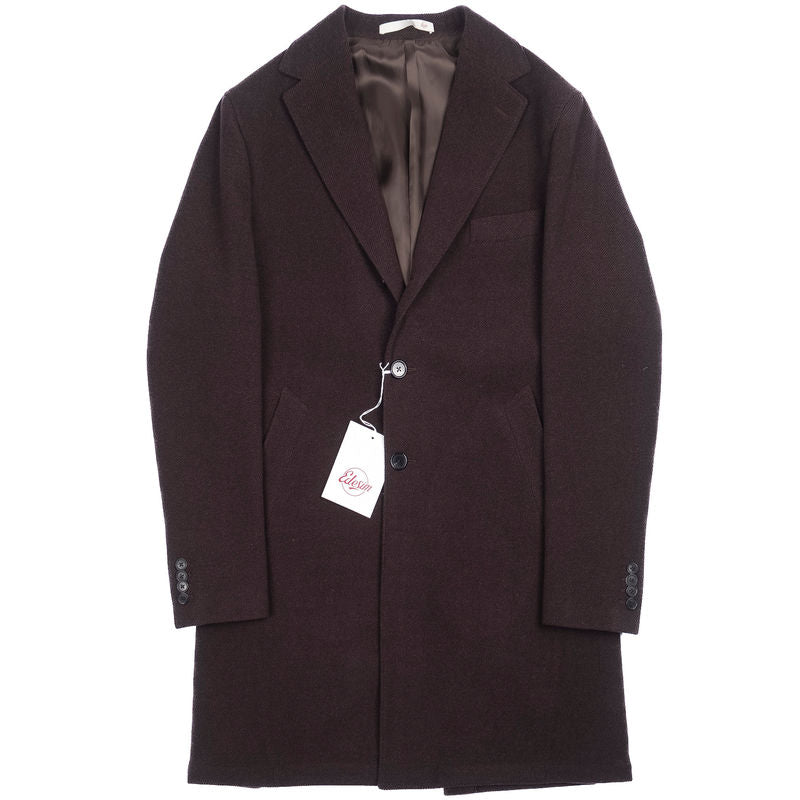 Neapolitan Hand Tailored Brown Wool Coat Sz 56